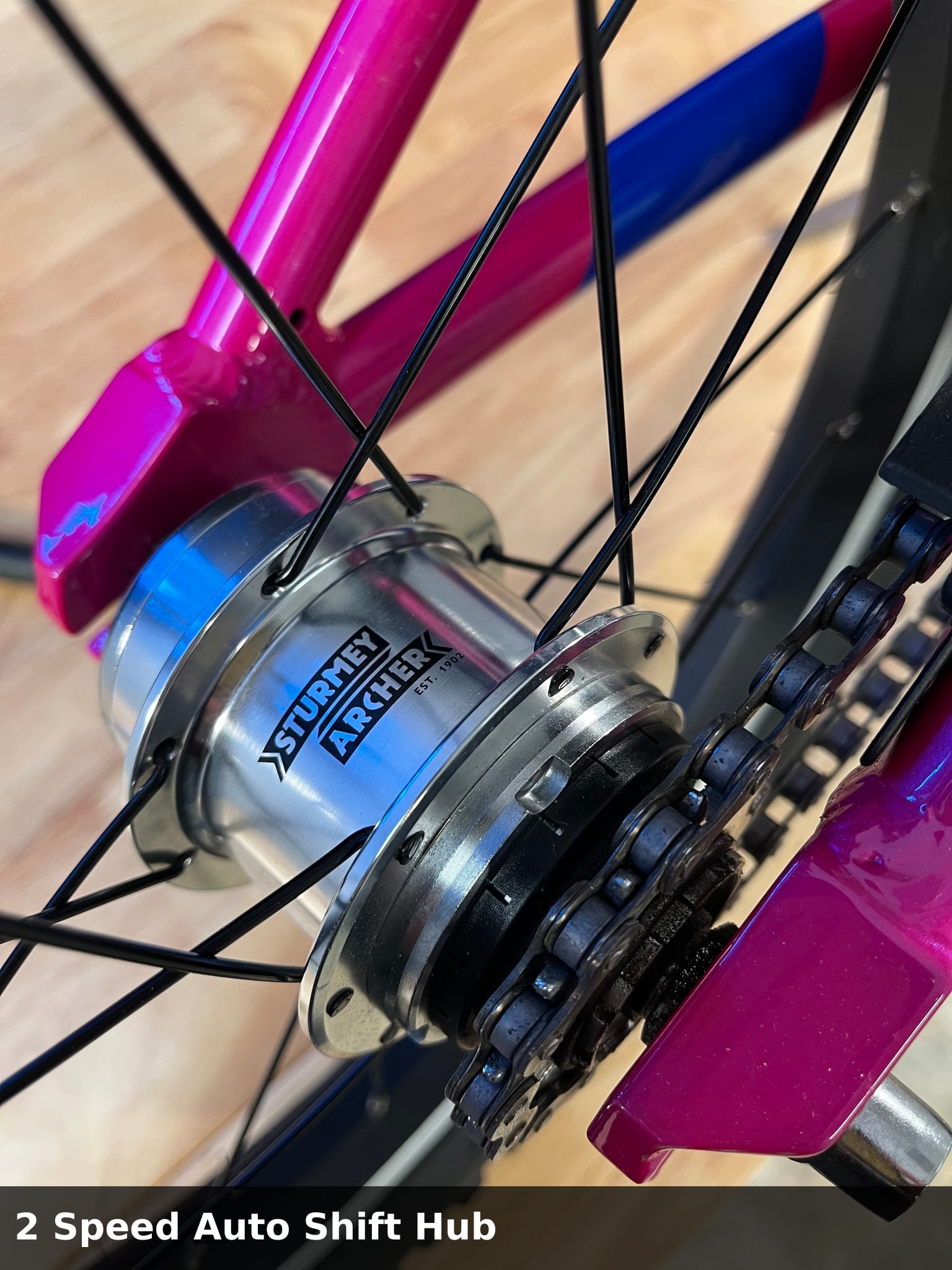 Alpha Two / MkII / Party Pink / Good / (OUTLET) — 2 Speed Auto Shift Hub