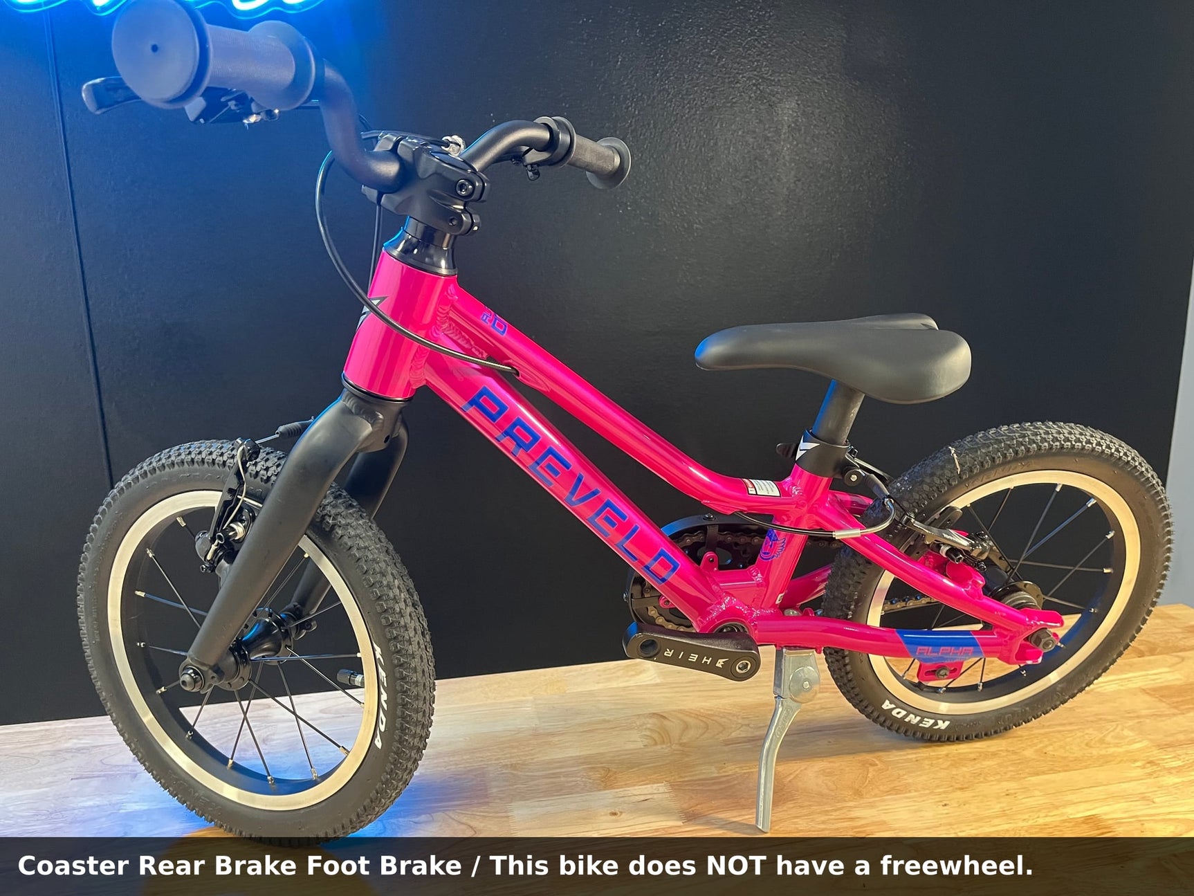 Alpha One / MkII / Party Pink / Good / (OUTLET) — Coaster Rear Brake Foot Brake / This bike does NOT have a freewheel.