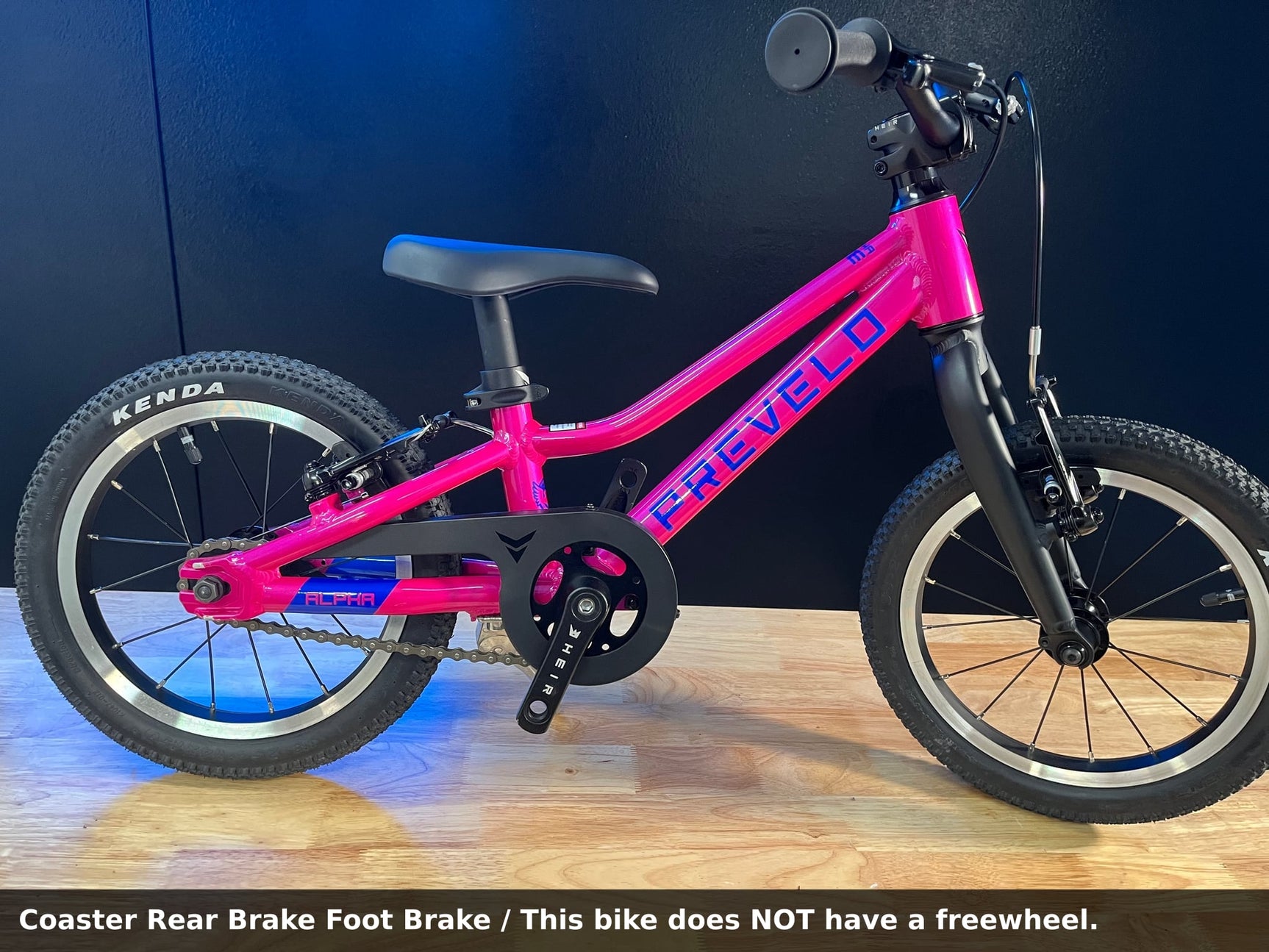 Alpha One / MkII / Party Pink / Good / (OUTLET) — Coaster Rear Brake Foot Brake / This bike does NOT have a freewheel.